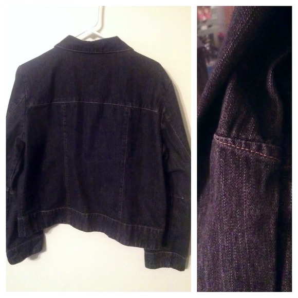 Dark denim jean jacket - Picture 2 of 2