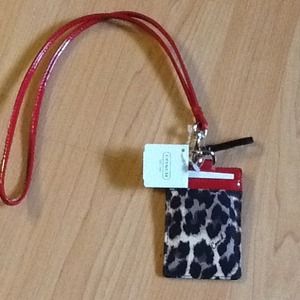 Coach lanyard . New.