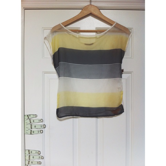 SOLD. sheer blouse.