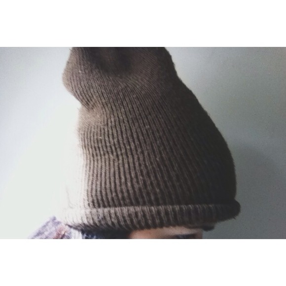 SOLD brown beanie.