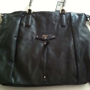S O L D. Leather Guess Bag