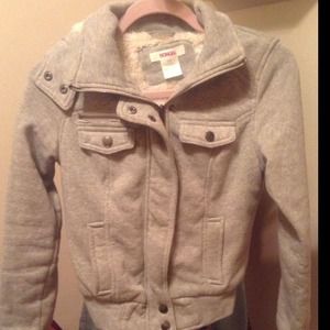 Bongo gray Sherpa jacket