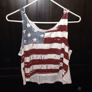 💥SOLD💥Brandy Melville American Flag Shirt