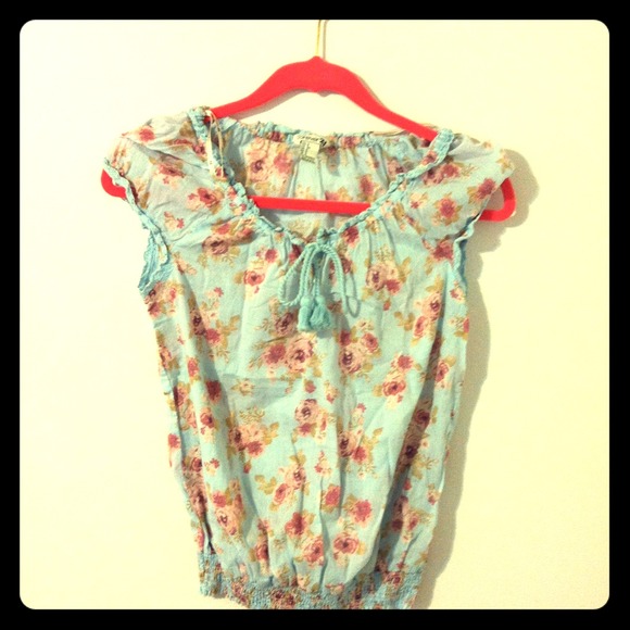 Flower print top