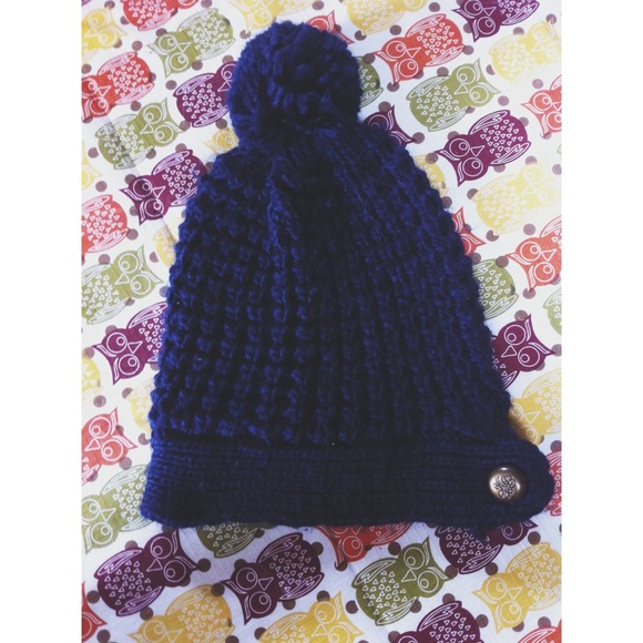 🚫SOLD.navy knit beanie.