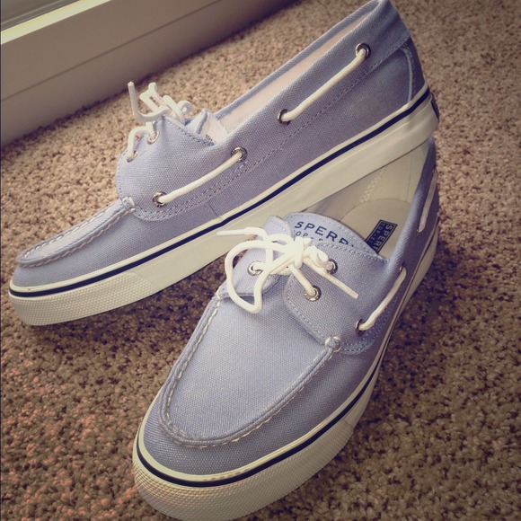 Sperry women's size 10 baby blue never worn