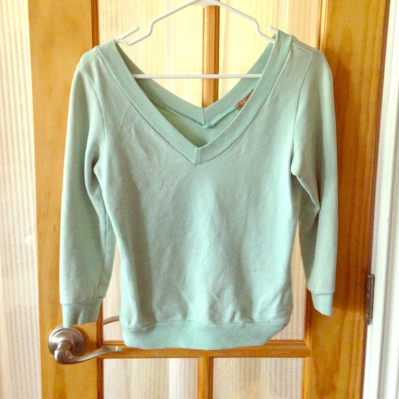 Tiffany blue (light teal) forever 21 sweater.