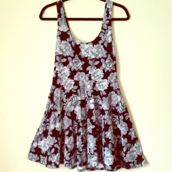 Urban outfitters Black & Gray Floral Dress