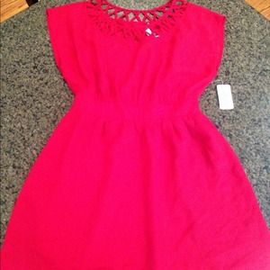 Forever 21 red dress brand new W tags size L