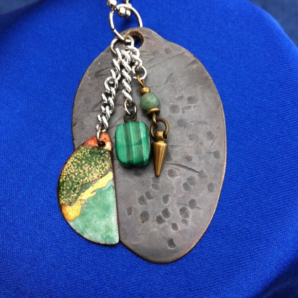 Pendant made from a vintage spoon