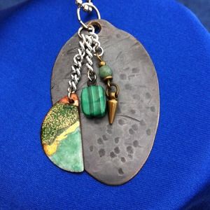 Pendant made from a vintage spoon