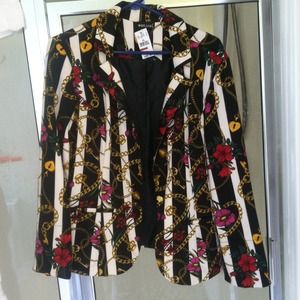 Chain print blazer
