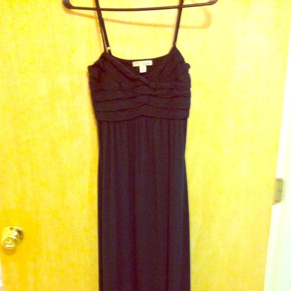 Dresses Lerner New York Black Spaghetti Strap Maxi Dress Poshmark