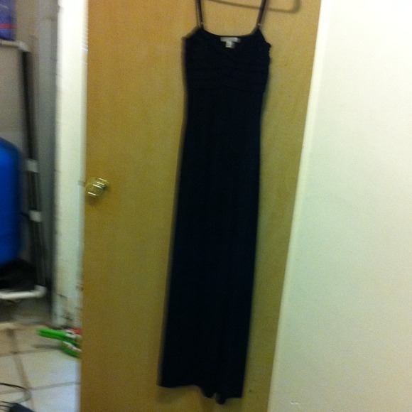 Dresses Lerner New York Black Spaghetti Strap Maxi Dress Poshmark