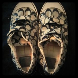 Black, Coach tennis shoes