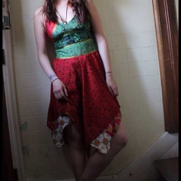 *SOLD* Vintage Tibetan Silk dress