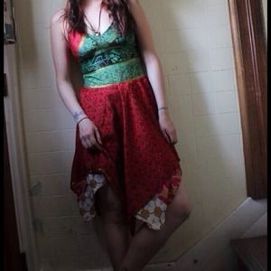 *SOLD* Vintage Tibetan Silk dress
