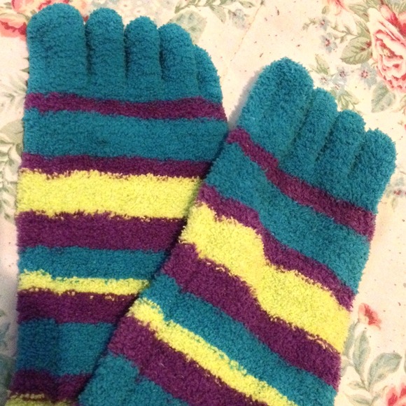 Fuzzy toe socks! - Picture 2 of 3