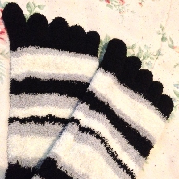 Fuzzy toe socks! - Picture 3 of 3