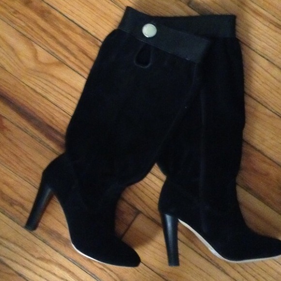 Michael Kors black suede boots