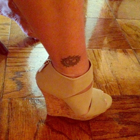 Beige shoes