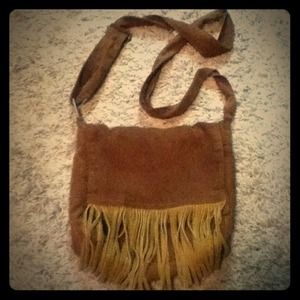 Vintage crossbody fringe purse