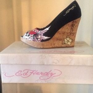 Ed hardy wedge heels from macys