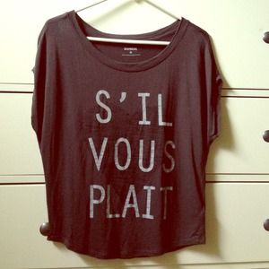 dark grey graphic tee