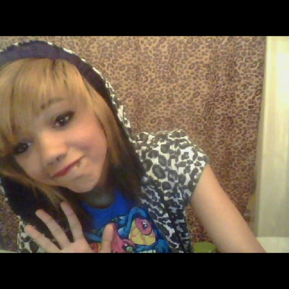 Black white leopard hoodie - Picture 4 of 4