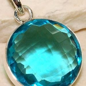 SoldBundle24 ct London Blue Topaz Pendant & ring
