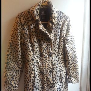 Ladies Dressy Leopard Print Coat