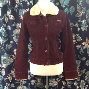 burgundy jacket