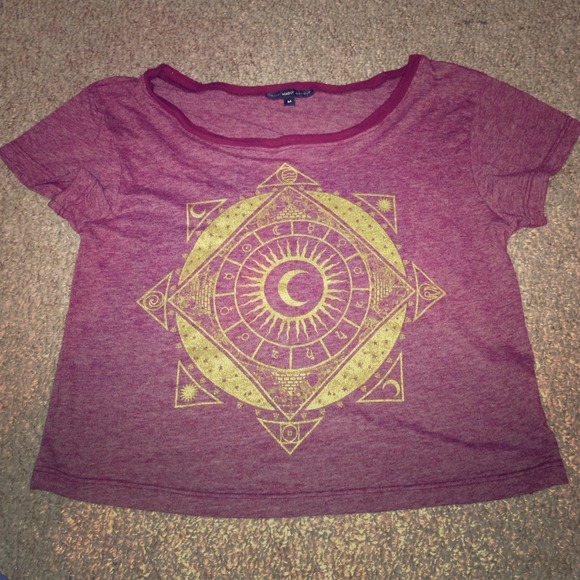 Truly Madly Deeply Mystical Sun Cropped Tee - Picture 1 of 1