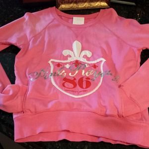 ❌SOLD❌ PINK💓 Distressed sweatshirt, so comfy!