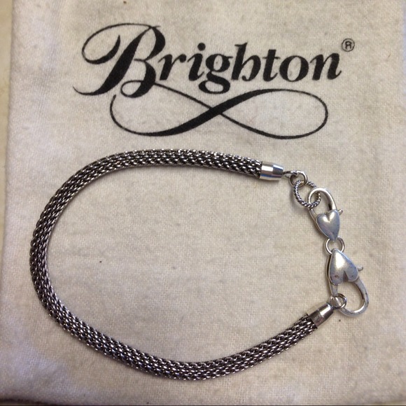 Brighton  Jewelry - Brighton cable charm bracelet. 8" EUC