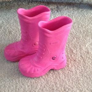 Crocs Pink Rainboots
