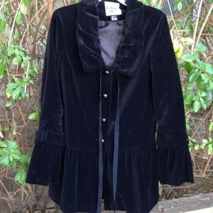 Adorable black velvet jacket
