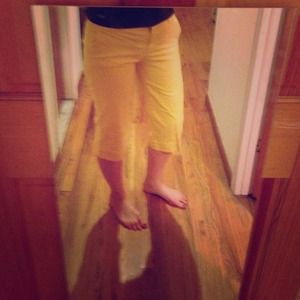 J. Crew Yellow Chino Capri Pants Sz. 2