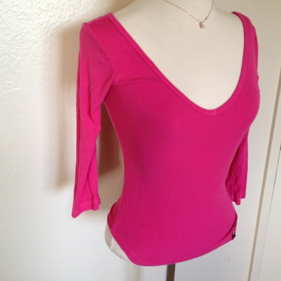 Tops - ❌BUNDLED❌Hot Pink Double V top