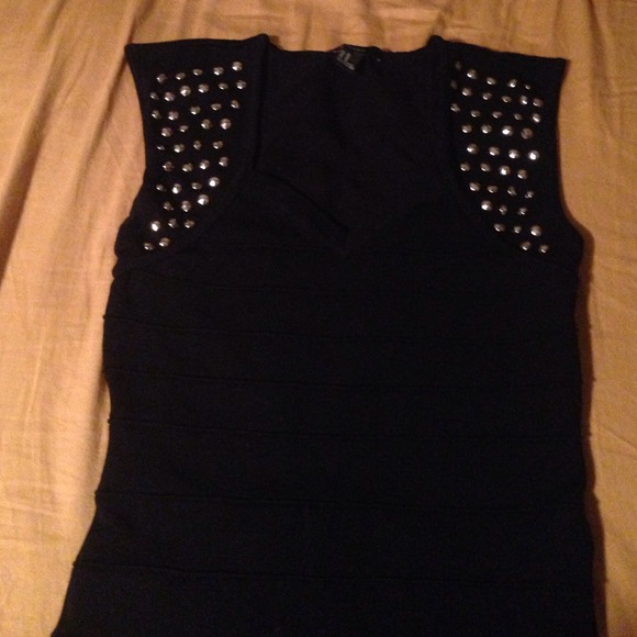 Studded bandage dress