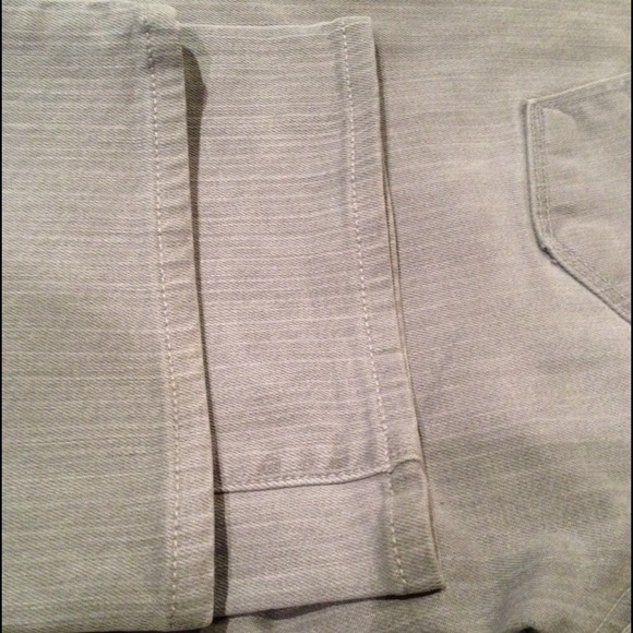 Paige Grey/white Pinstripe Boot Cut Jeans - Picture 4 of 4