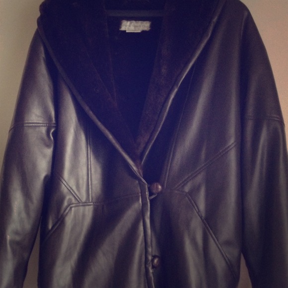 Real Leather Coat with Fur inside