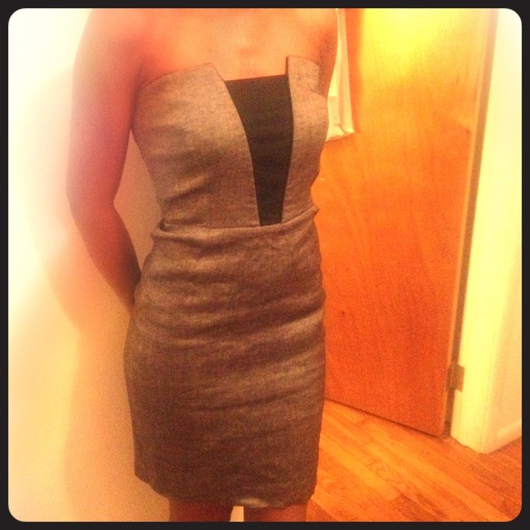 Bebe black/grey tube dress