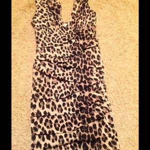 Cheetah Print Party Dress