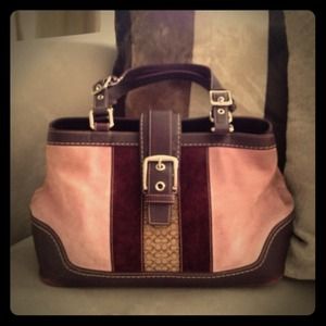 Authentic COACH Suede Bag