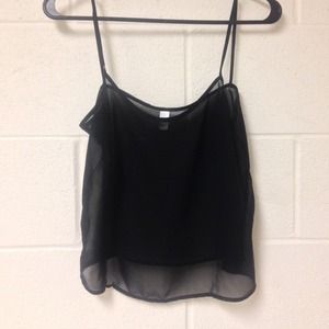 American apparel chiffon cami tank top small