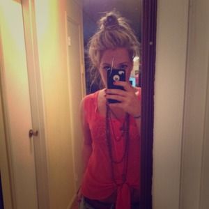 Amazing Sheer top with front tie.