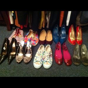 Women Shoes, different styles and brands.