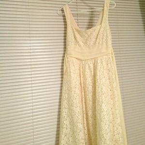 Light Yellow Lace Dress F21