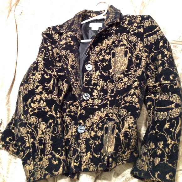 Vintage styled printed blazer